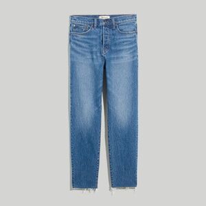 Madewell Vintage Taper Jeans in Northlane Wash: Raw Hem Edition